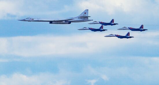 Russia Victory Day Parade Aerial Rehearsal