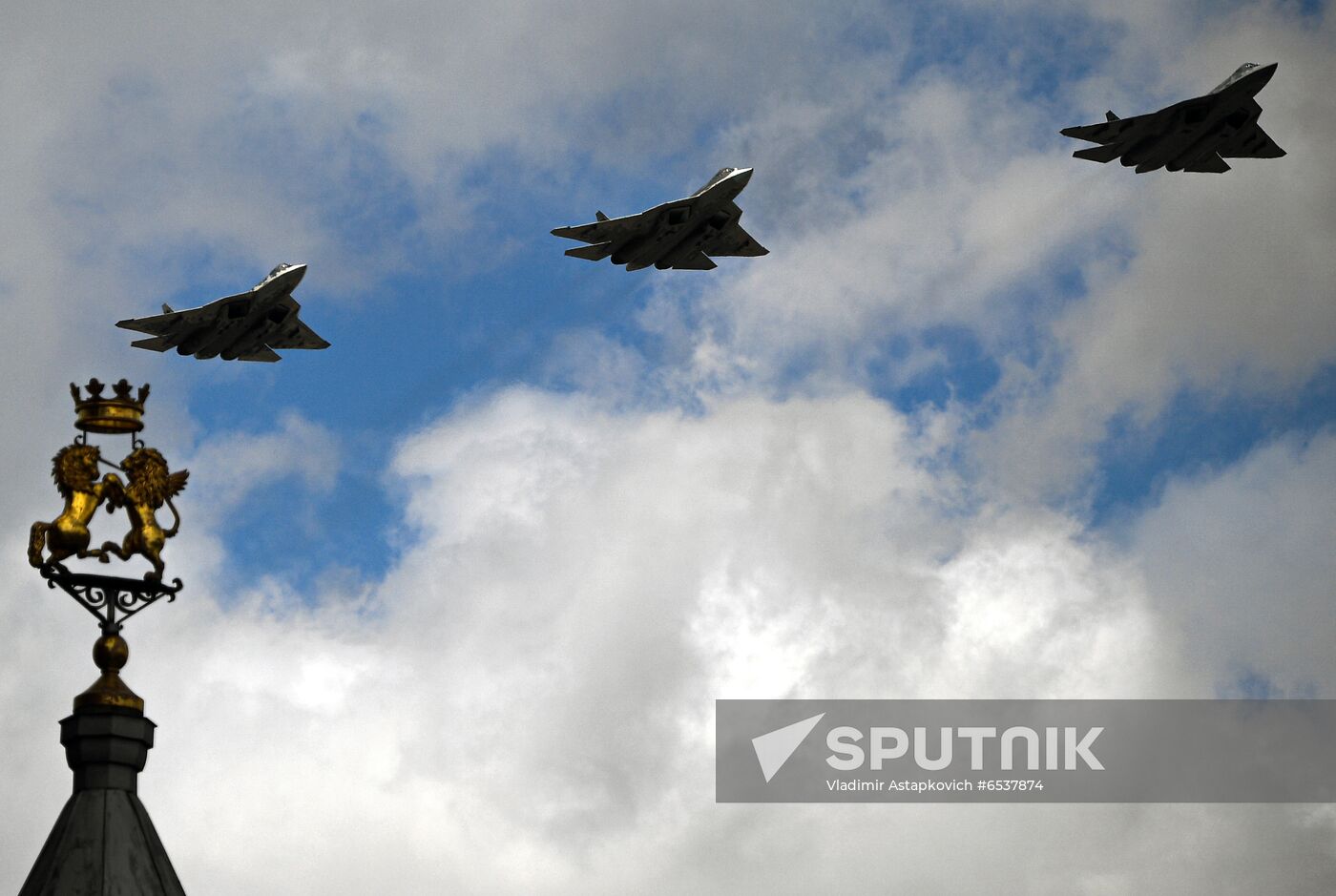 Russia Victory Day Parade Aerial Rehearsal