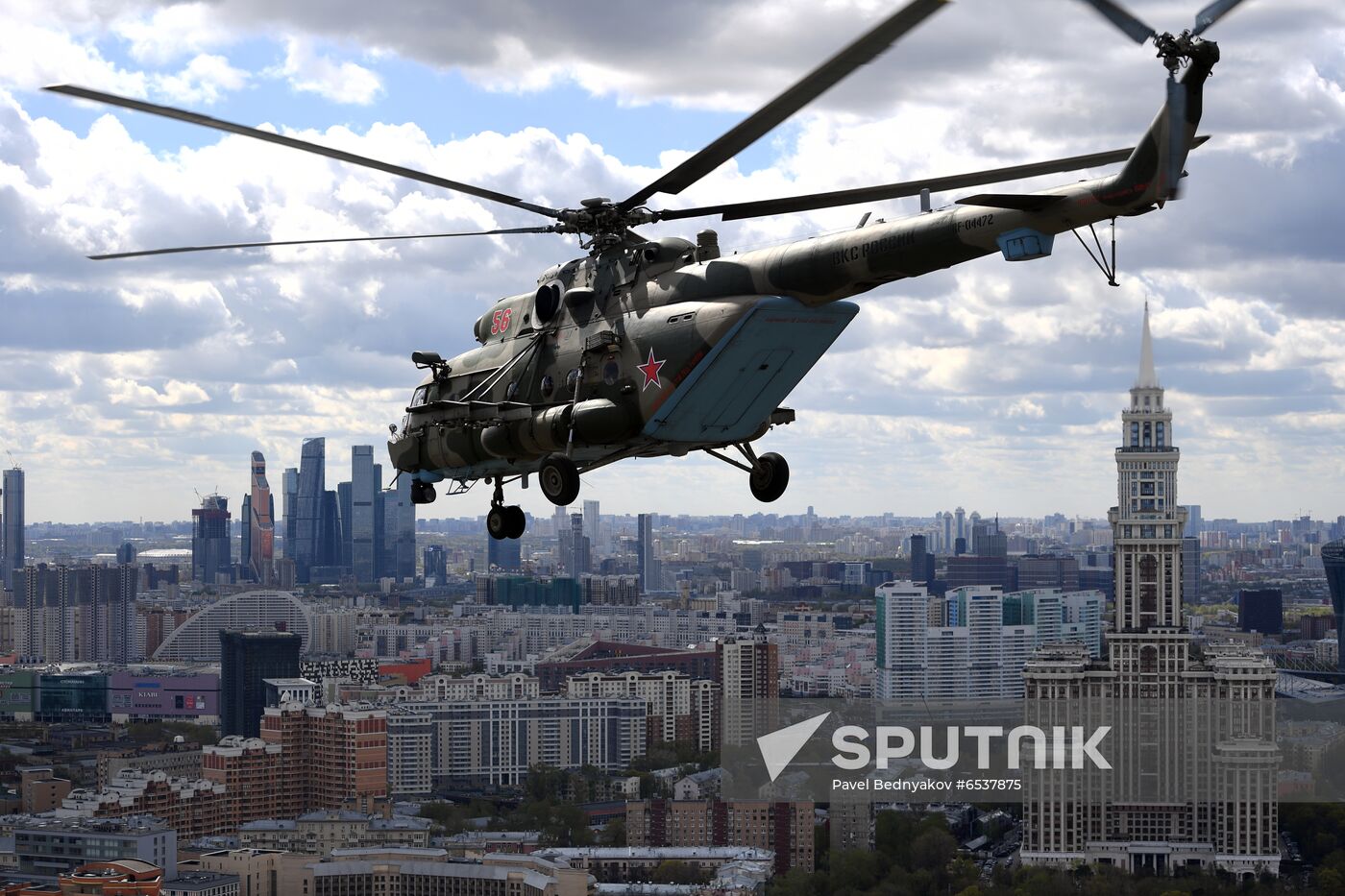 Russia Victory Day Parade Aerial Rehearsal
