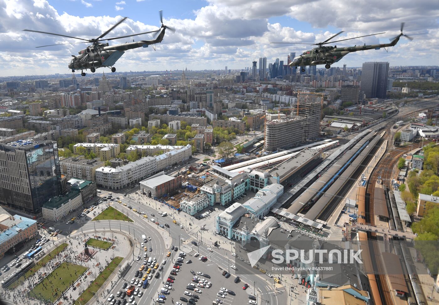 Russia Victory Day Parade Aerial Rehearsal
