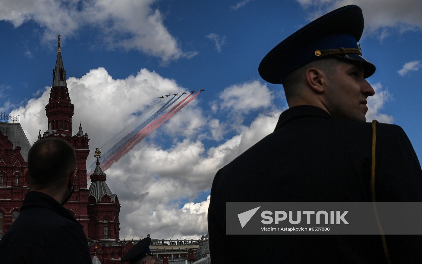 Russia Victory Day Parade Aerial Rehearsal