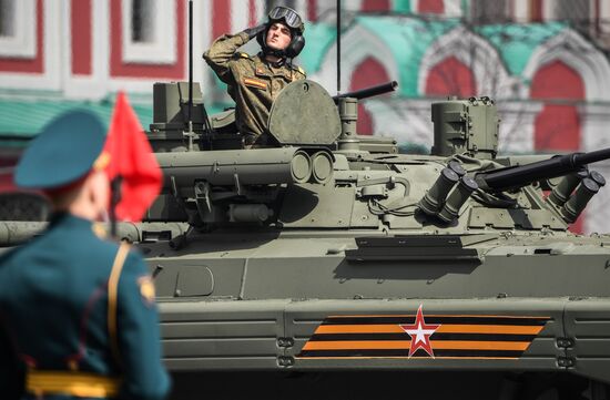 Russia Victory Day Parade Rehearsal