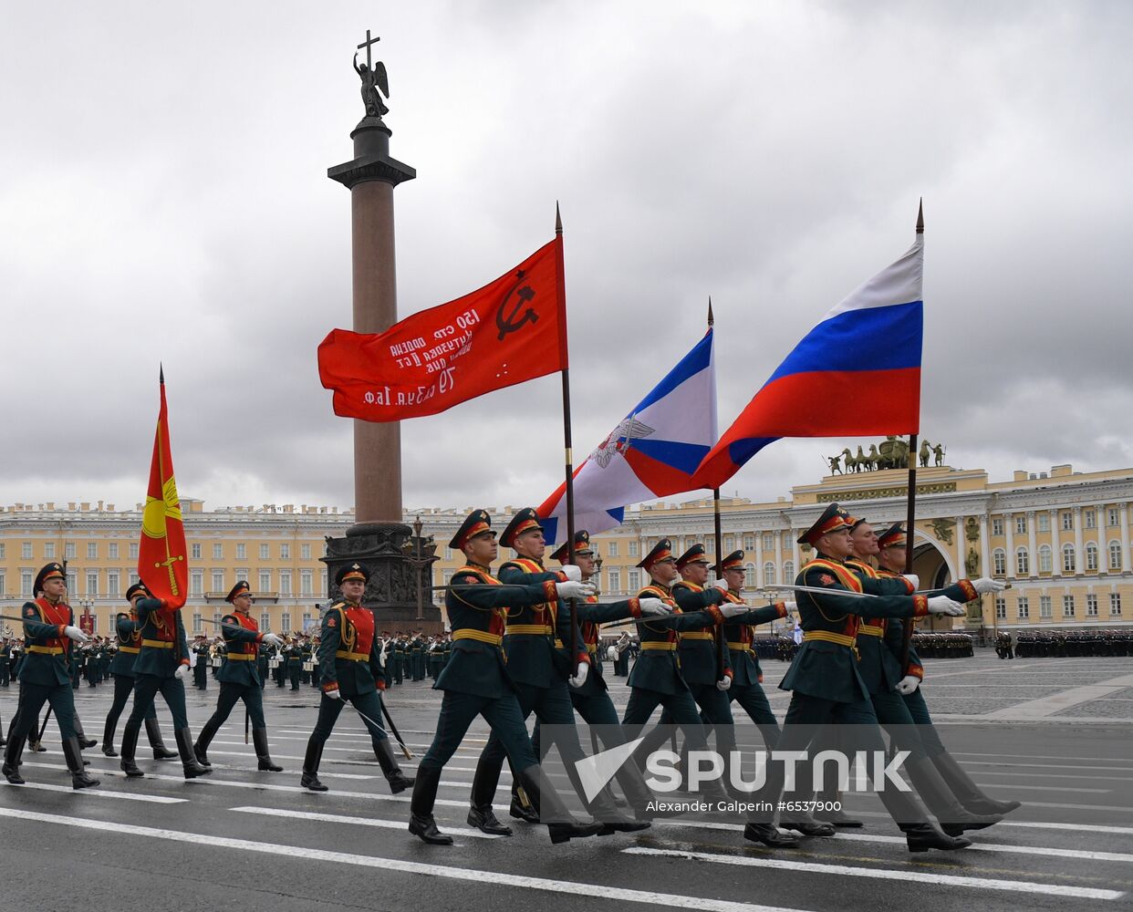 Russia St Petersburg Victory Day Parade Rehearsal