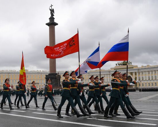 Russia St Petersburg Victory Day Parade Rehearsal