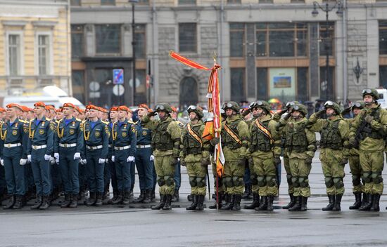 Russia St Petersburg Victory Day Parade Rehearsal