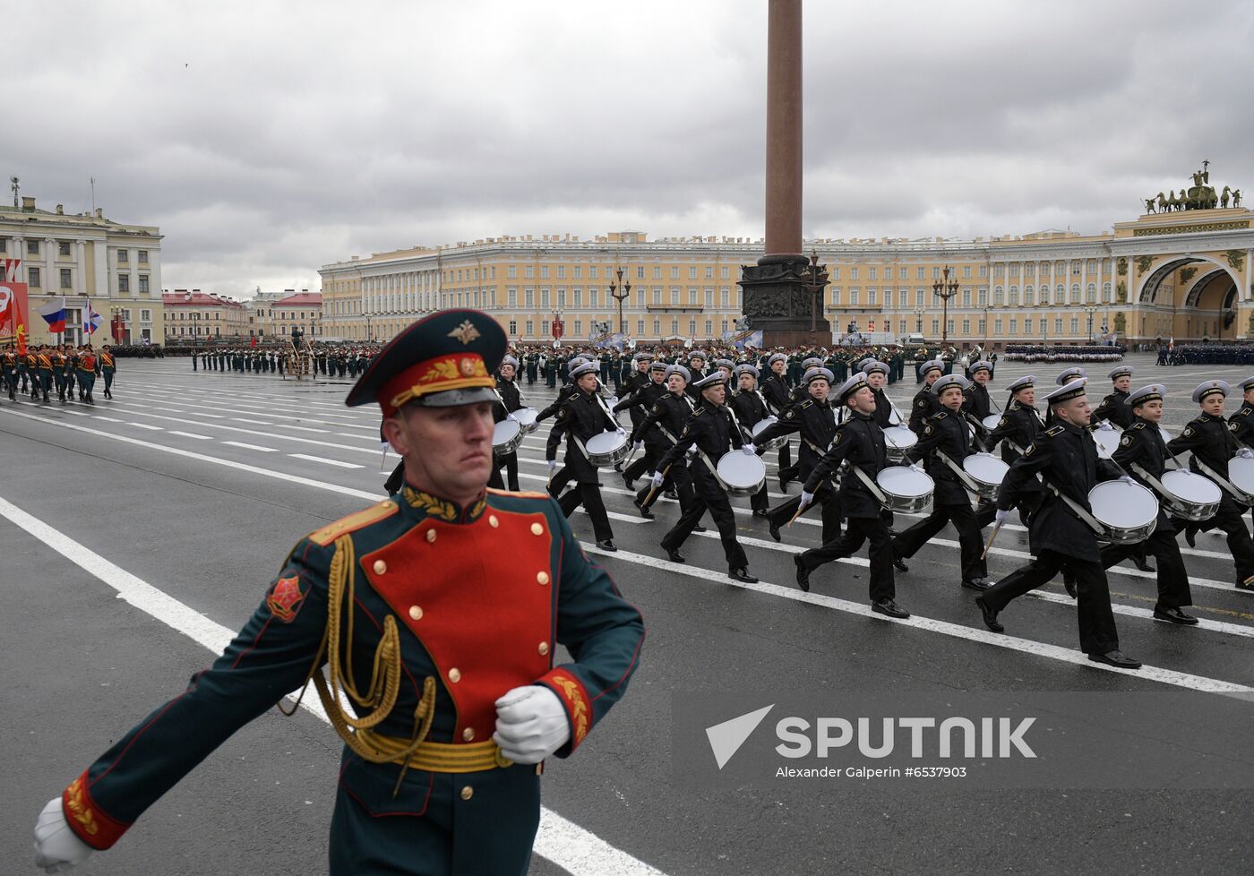 Russia St Petersburg Victory Day Parade Rehearsal