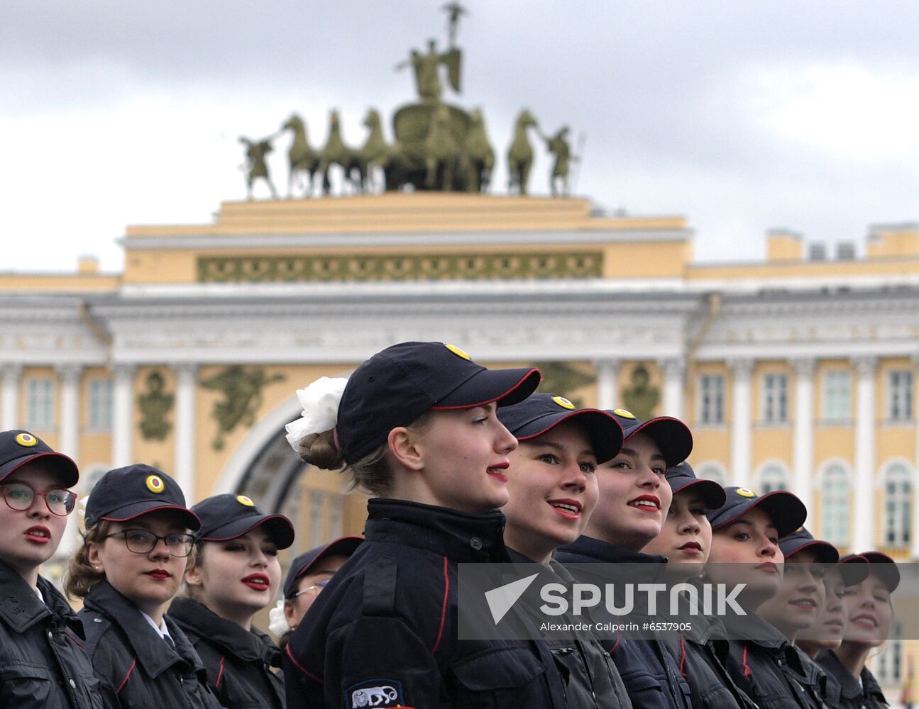 Russia St Petersburg Victory Day Parade Rehearsal