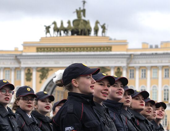 Russia St Petersburg Victory Day Parade Rehearsal