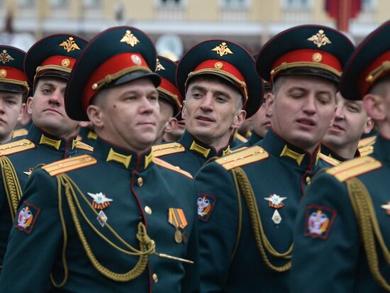 Russia St Petersburg Victory Day Parade Rehearsal