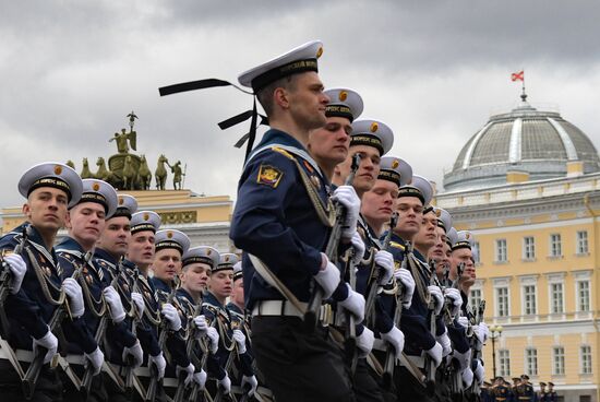 Russia St Petersburg Victory Day Parade Rehearsal