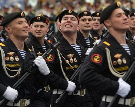 Russia St Petersburg Victory Day Parade Rehearsal