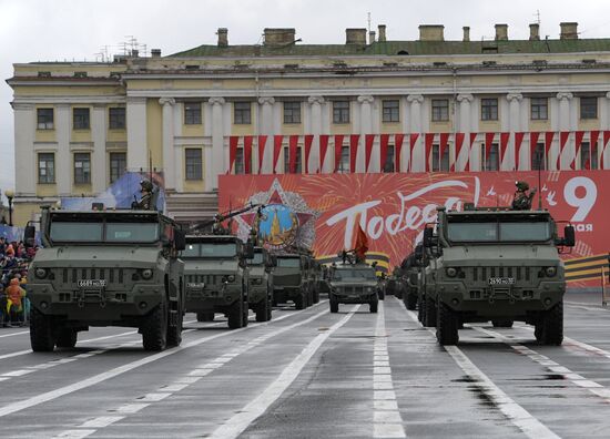 Russia St Petersburg Victory Day Parade Rehearsal