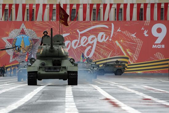 Russia St Petersburg Victory Day Parade Rehearsal