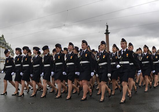 Russia St Petersburg Victory Day Parade Rehearsal