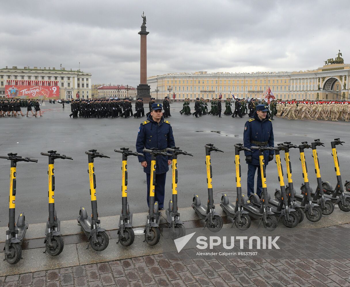 Russia St Petersburg Victory Day Parade Rehearsal