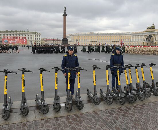 Russia St Petersburg Victory Day Parade Rehearsal