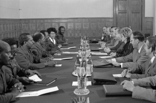 Ethiopian President Mengistu Haile Mariam's visit to USSR