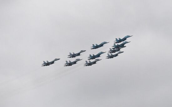 Russia Victory Day Parade Air Segment