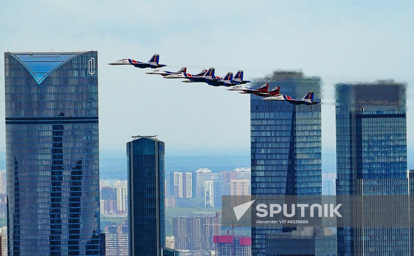 Russia Victory Day Parade Air Segment