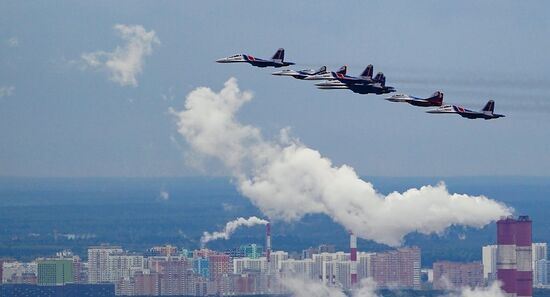 Russia Victory Day Parade Air Segment