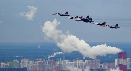 Russia Victory Day Parade Air Segment