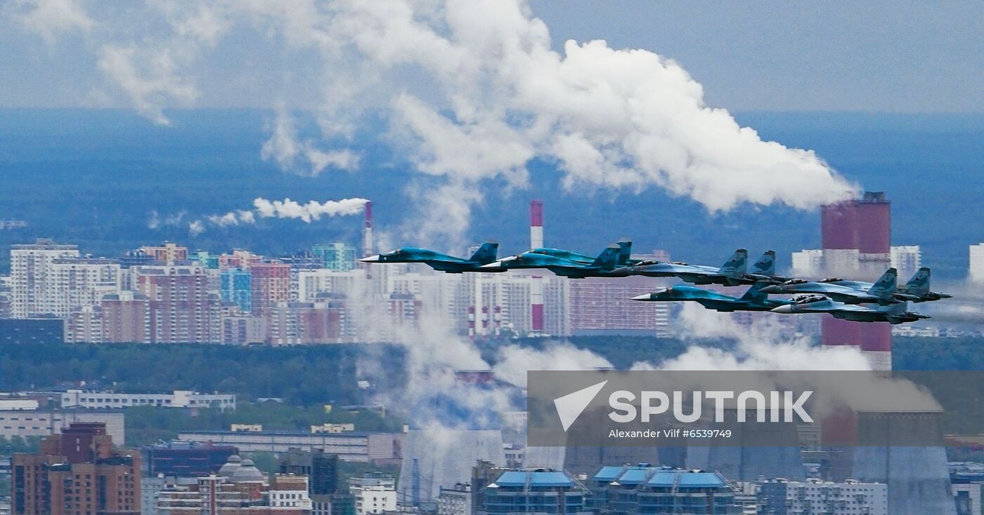 Russia Victory Day Parade Air Segment