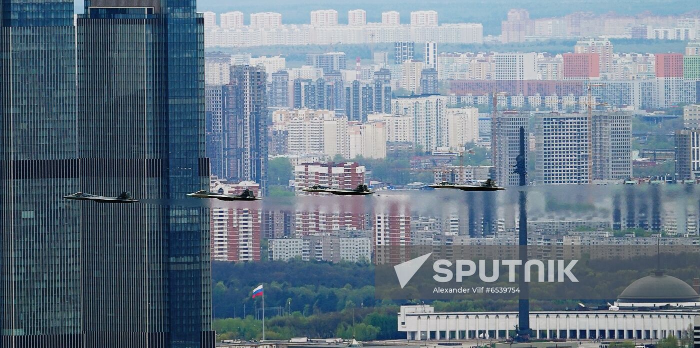 Russia Victory Day Parade Air Segment