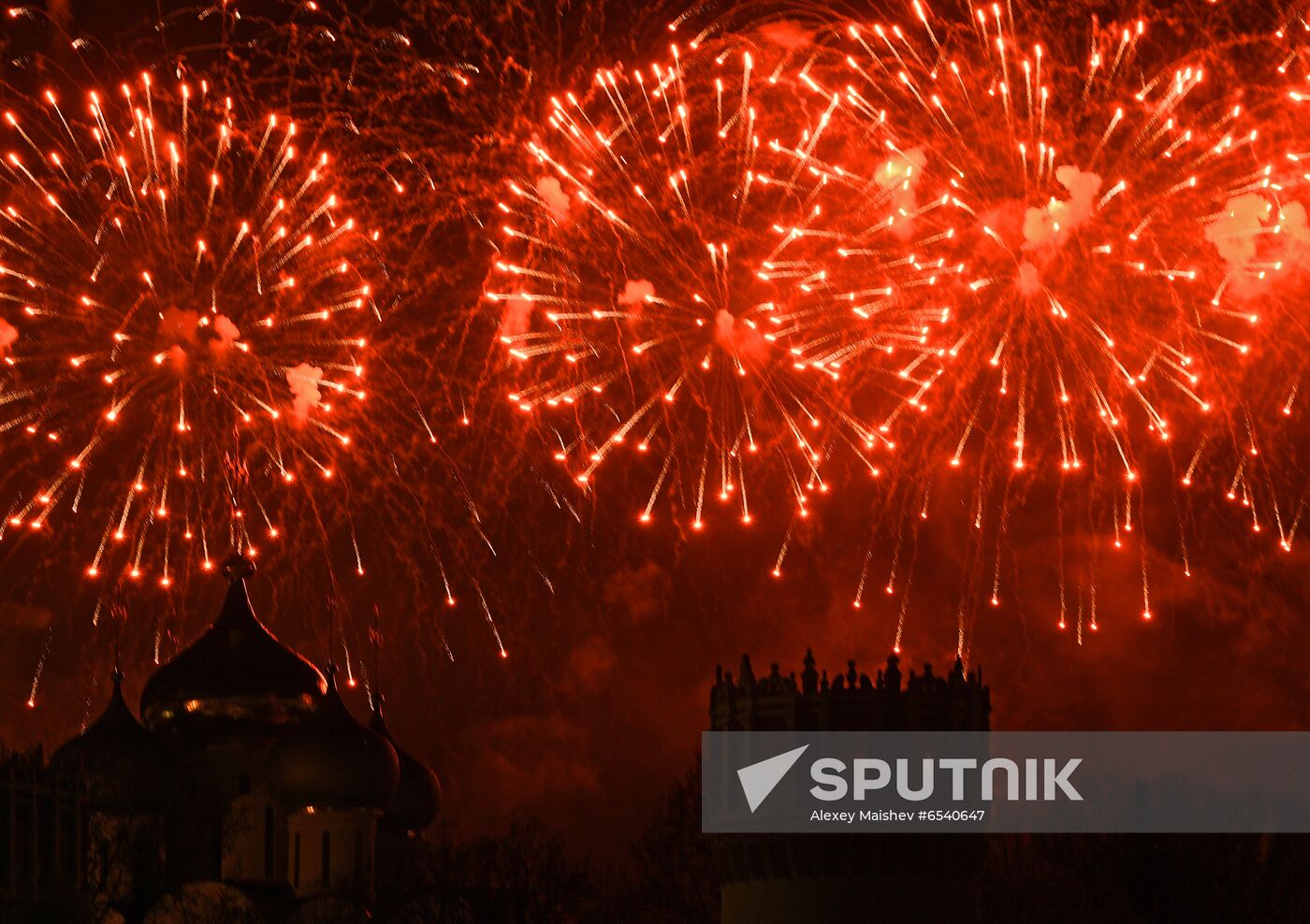 Russia Victory Day Fireworks