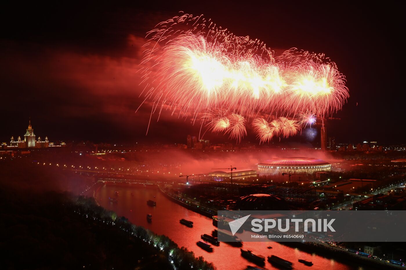 Russia Victory Day Fireworks