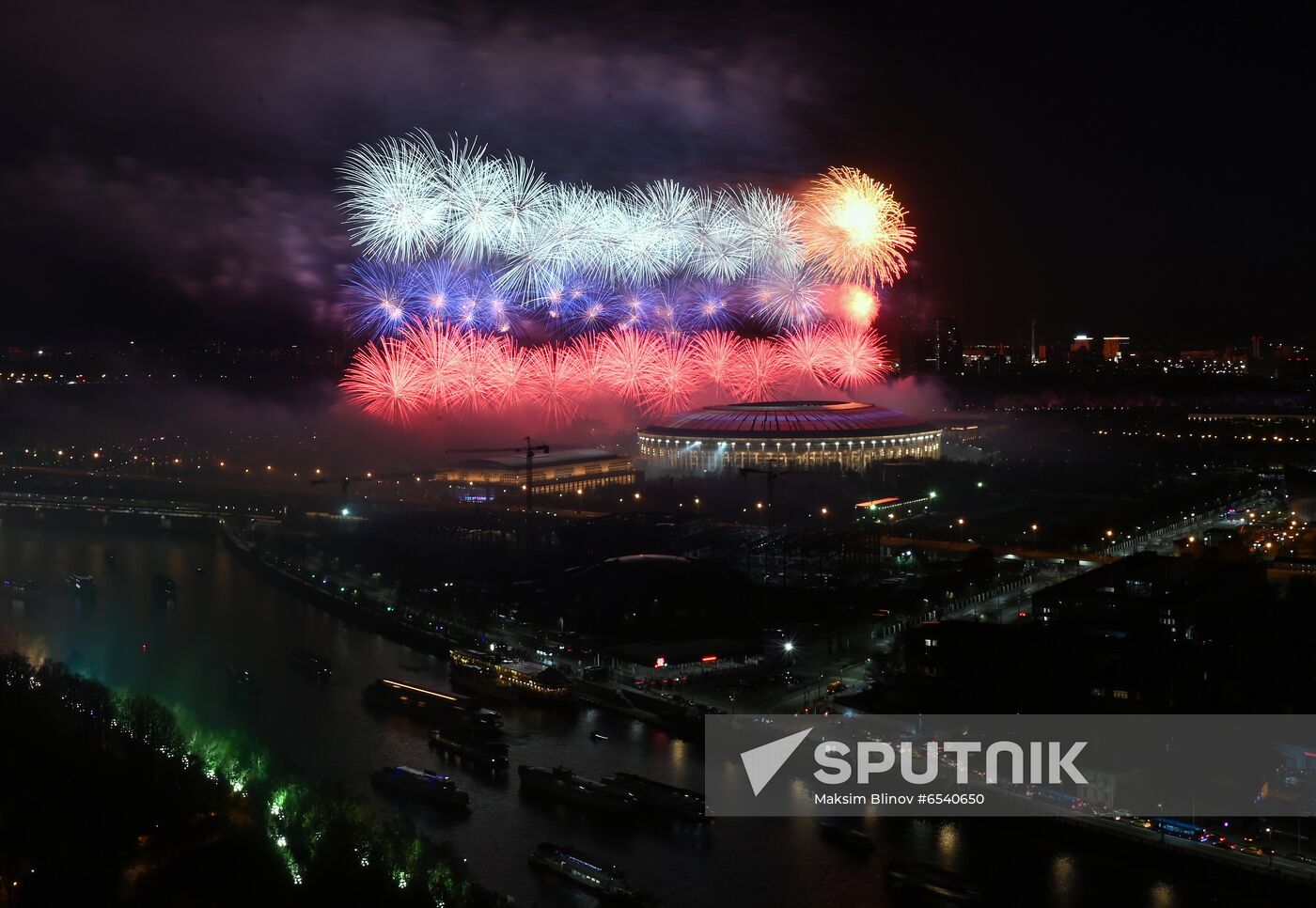 Russia Victory Day Fireworks