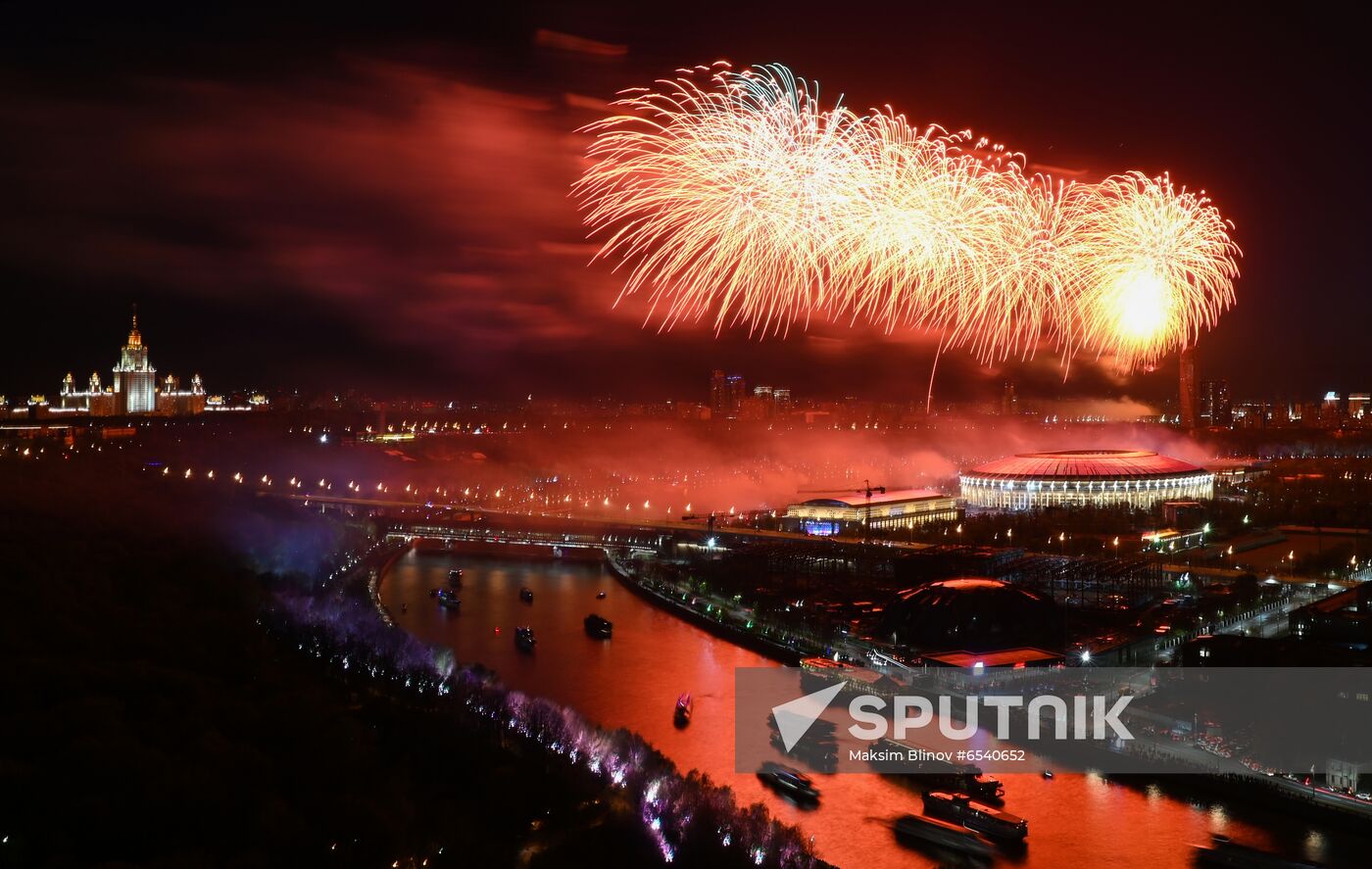 Russia Victory Day Fireworks