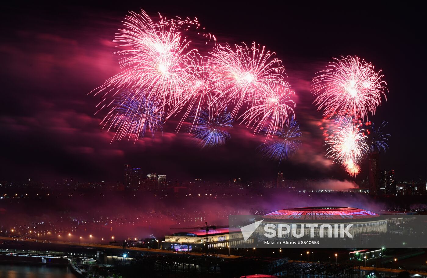 Russia Victory Day Fireworks