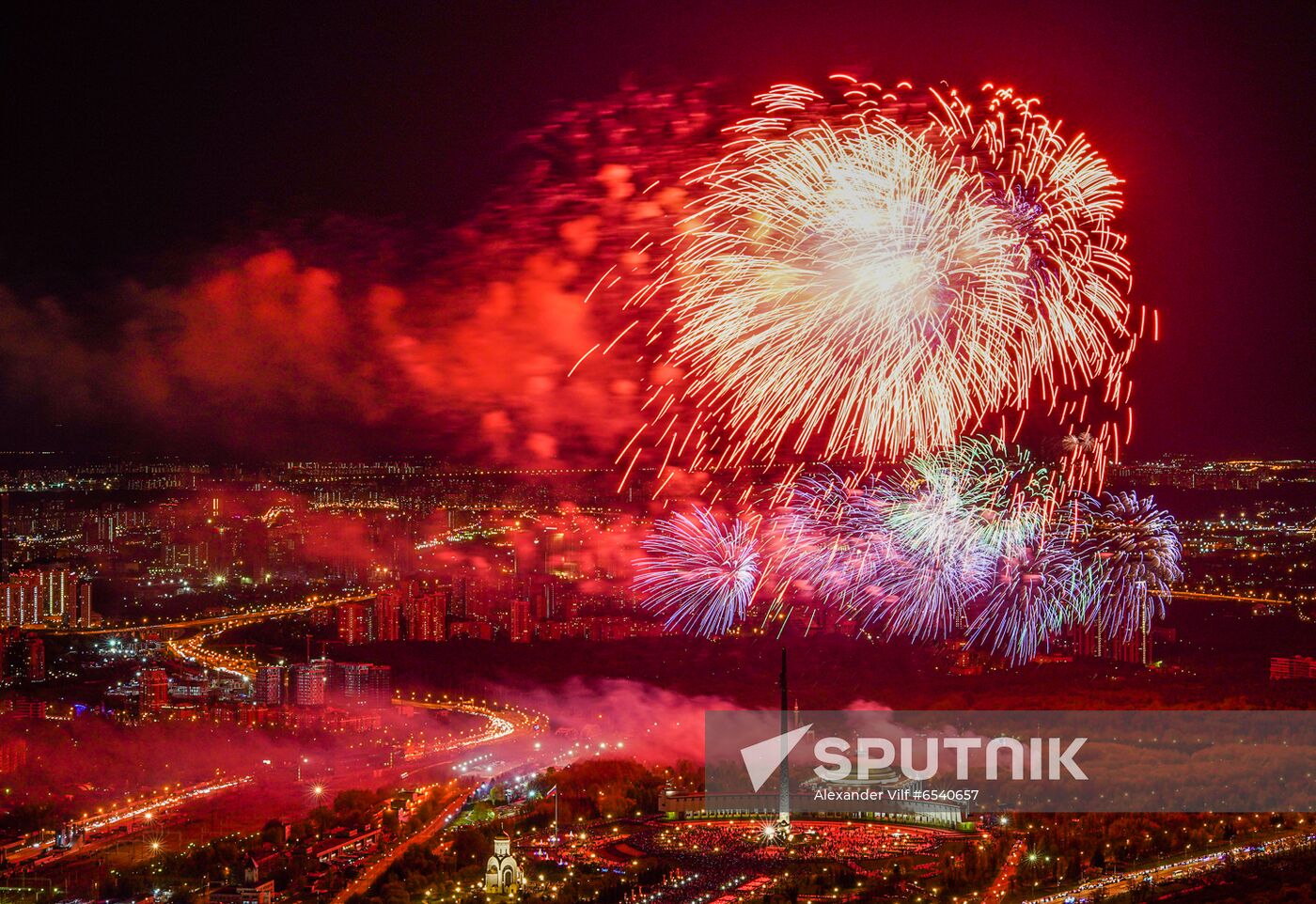 Russia Victory Day Fireworks