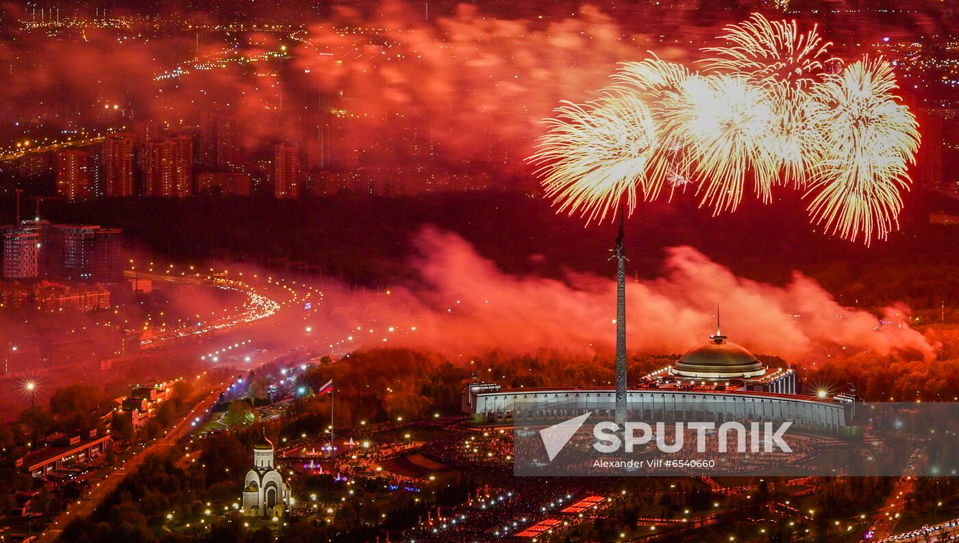 Russia Victory Day Fireworks