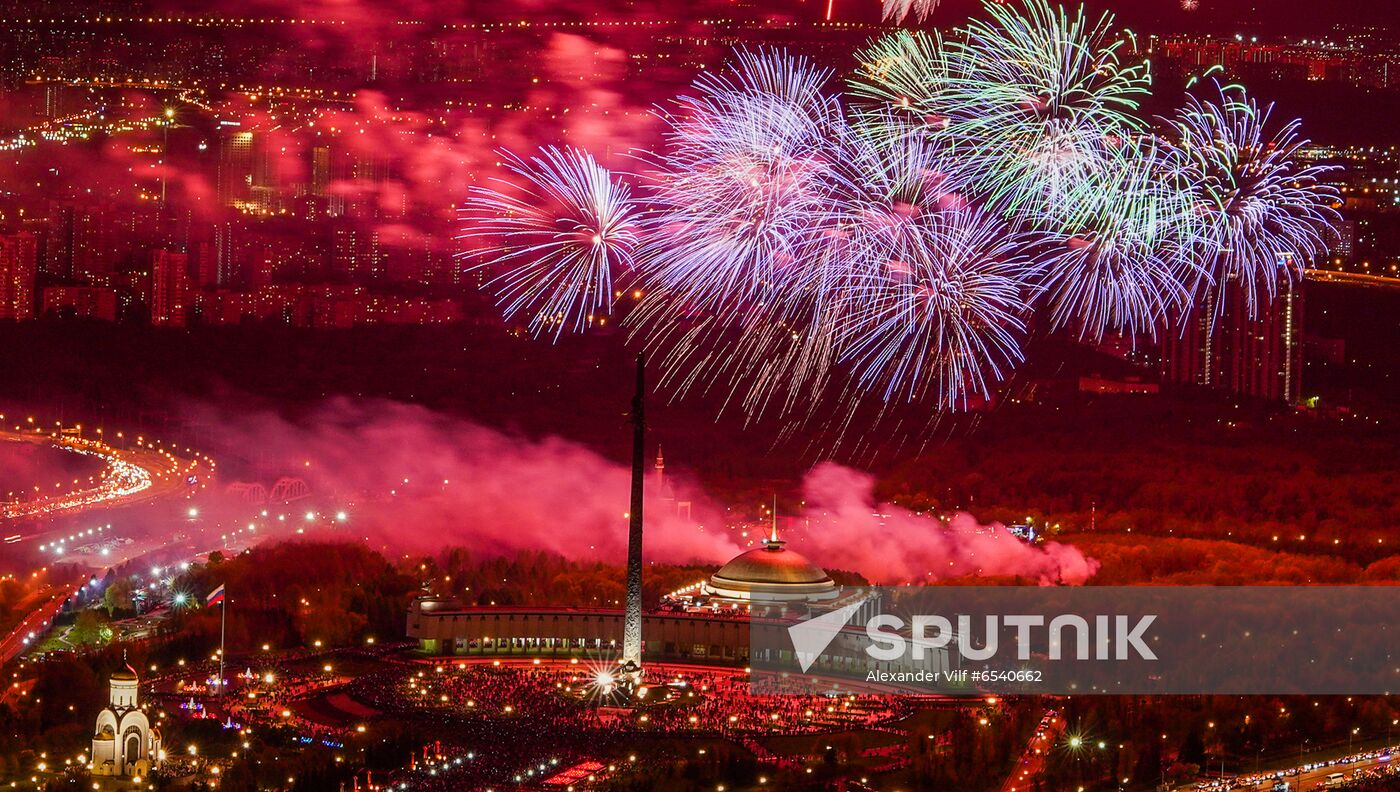 Russia Victory Day Fireworks