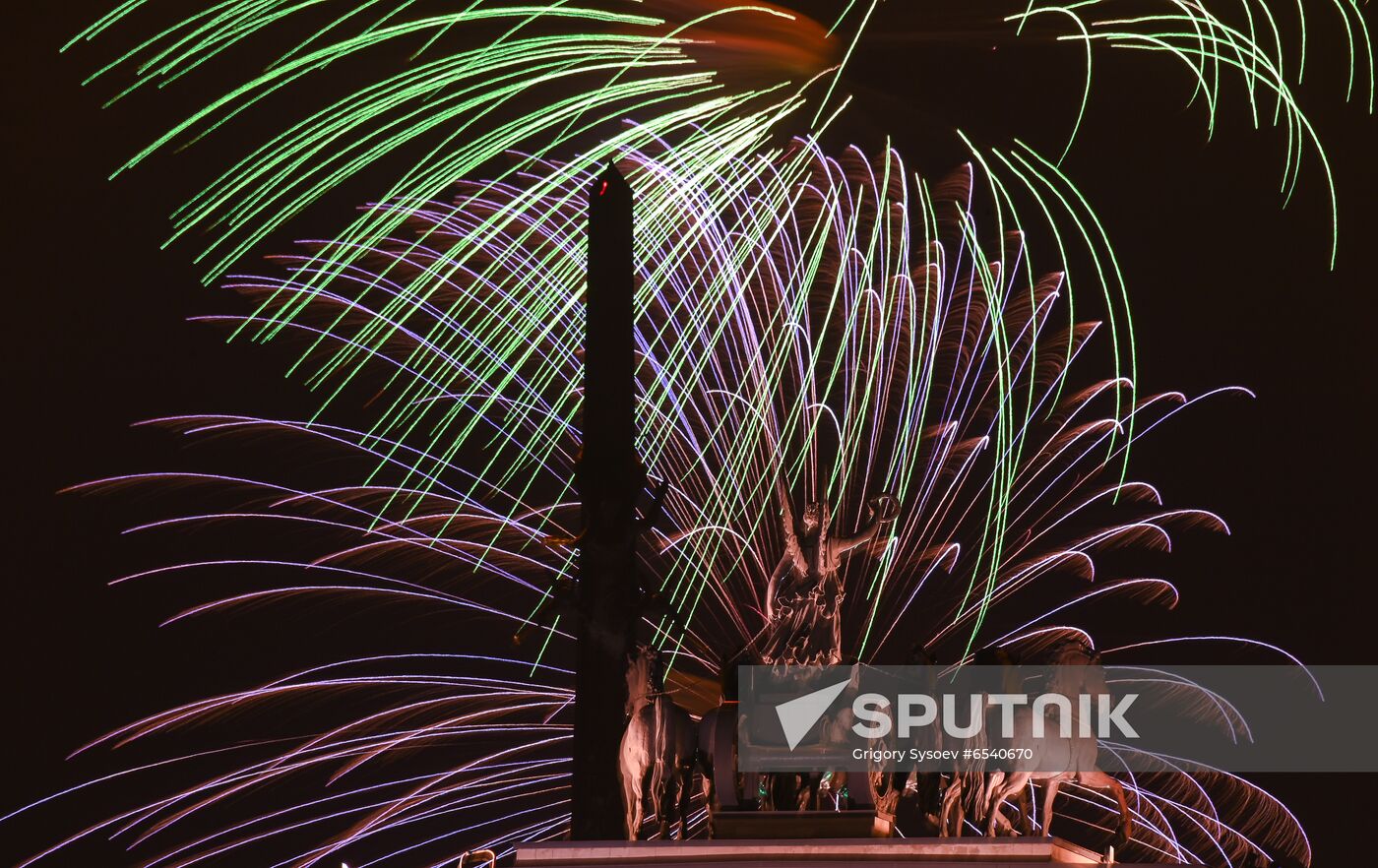 Russia Victory Day Fireworks