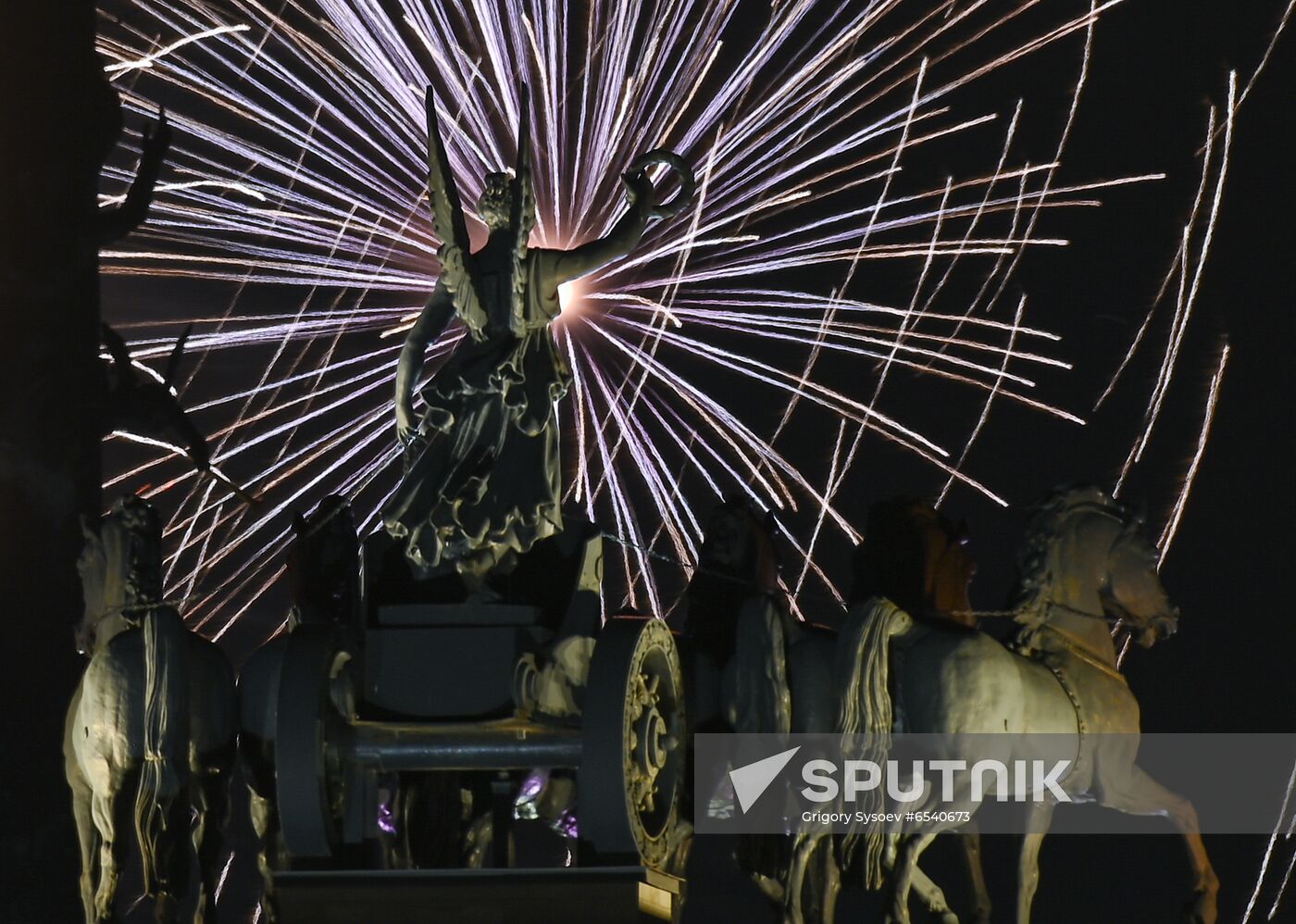 Russia Victory Day Fireworks