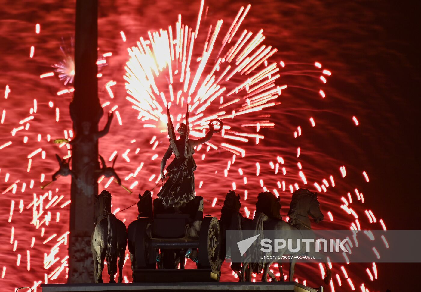 Russia Victory Day Fireworks