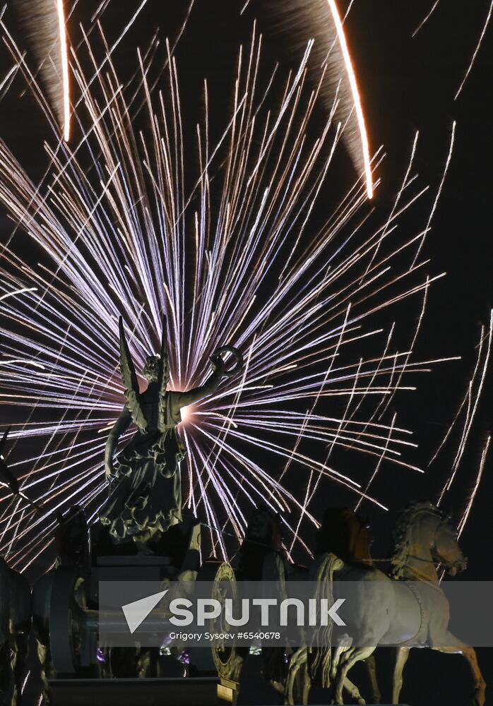 Russia Victory Day Fireworks