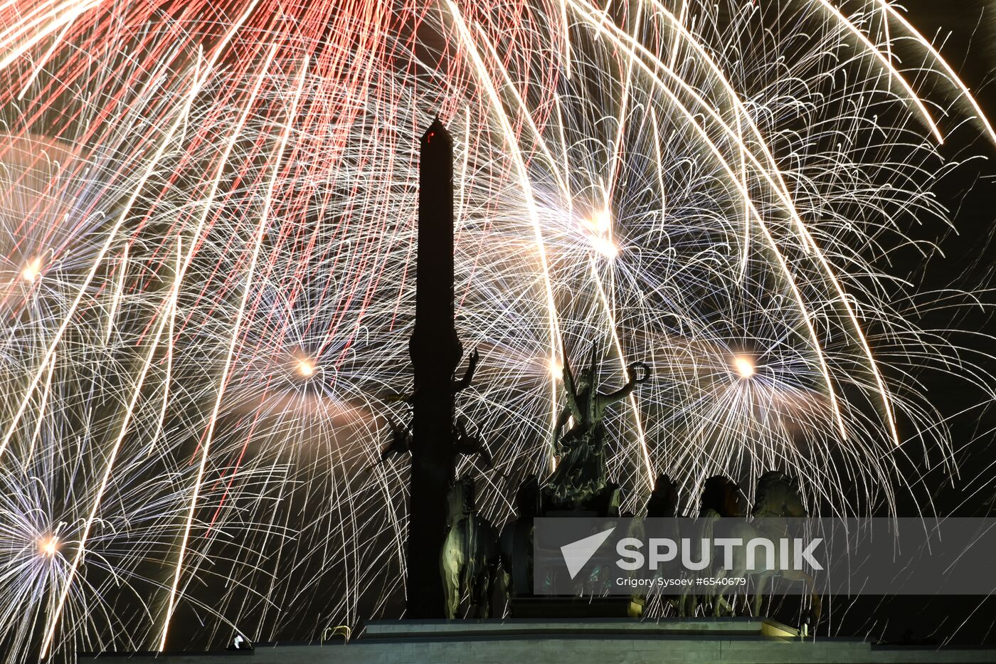 Russia Victory Day Fireworks