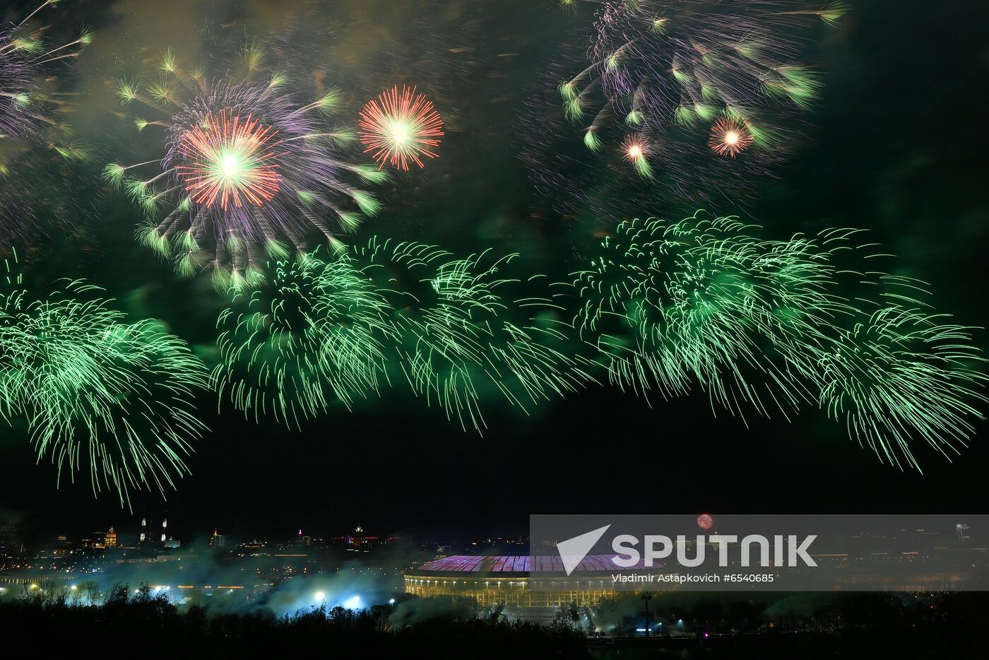 Russia Victory Day Fireworks