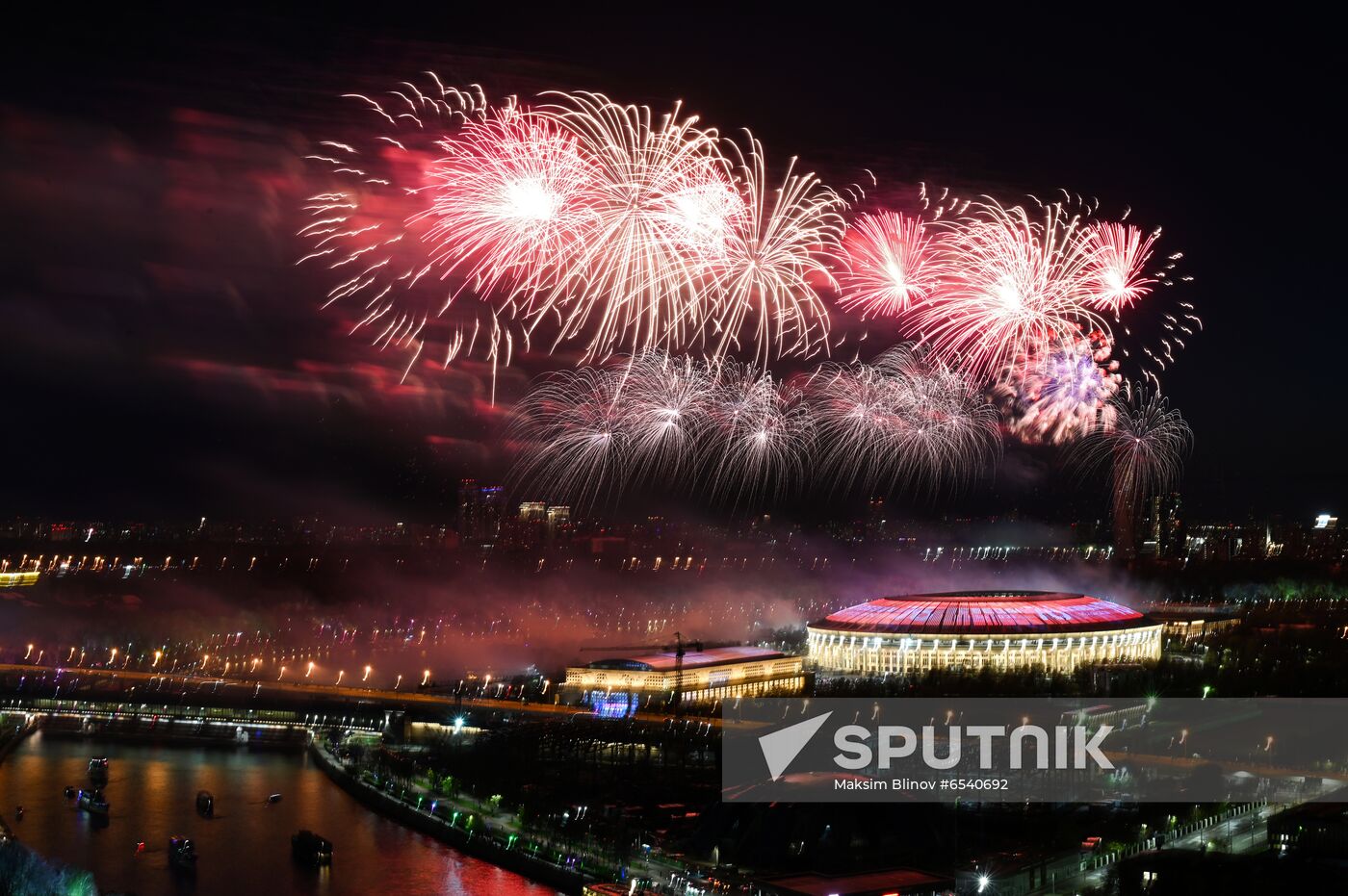 Russia Victory Day Fireworks