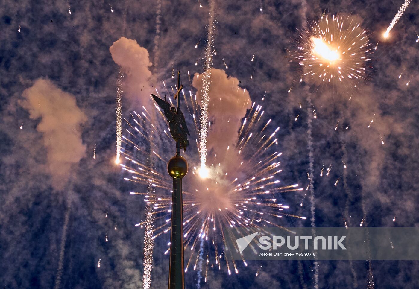 Russia Victory Day Fireworks