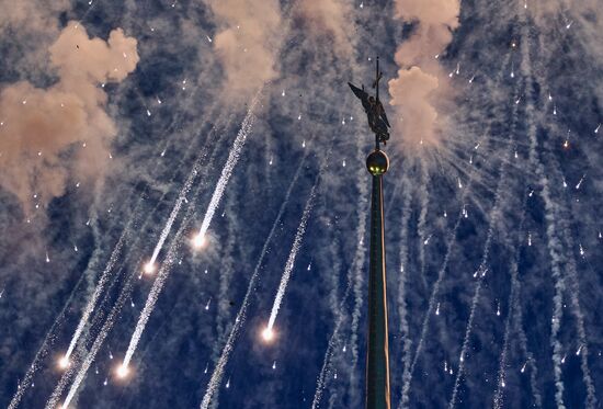 Russia Victory Day Fireworks