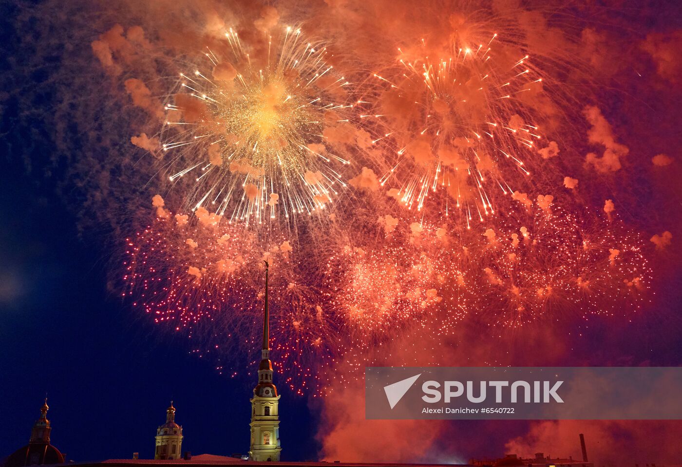 Russia Victory Day Fireworks