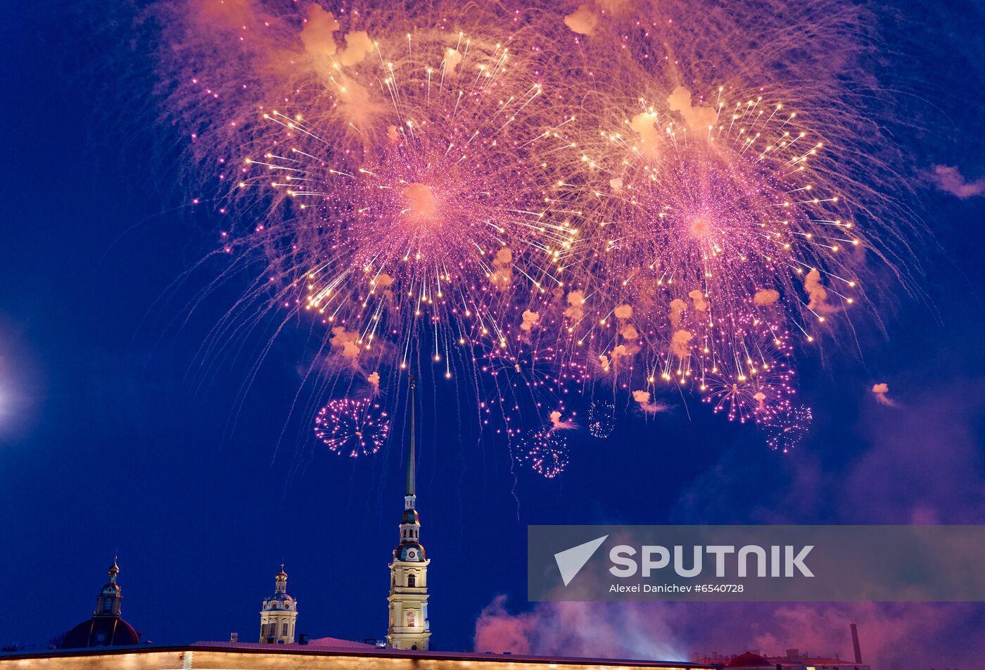 Russia Victory Day Fireworks