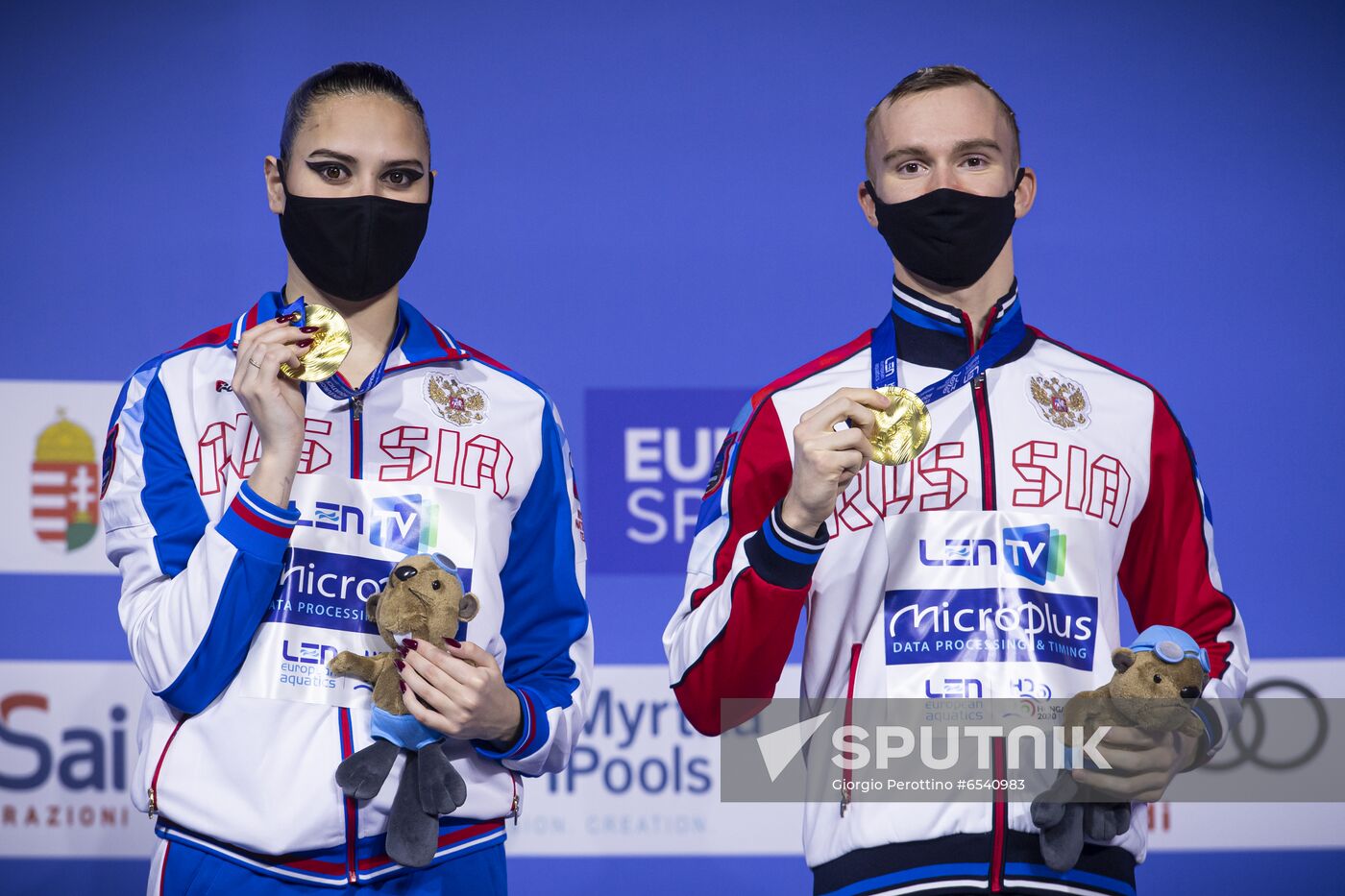 Hungary European Aquatics Championship Artistic Swimming Mixed Duet Technical