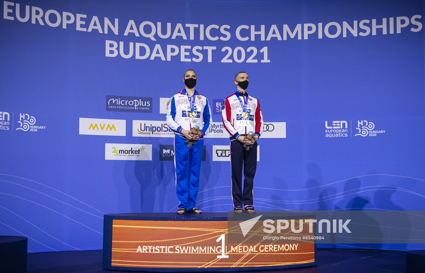 Hungary European Aquatics Championship Artistic Swimming Mixed Duet Technical