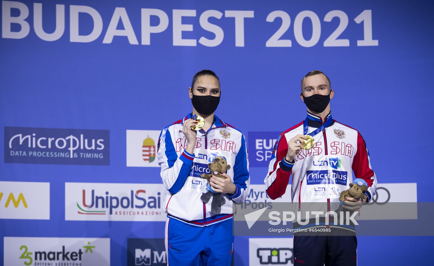 Hungary European Aquatics Championship Artistic Swimming Mixed Duet Technical