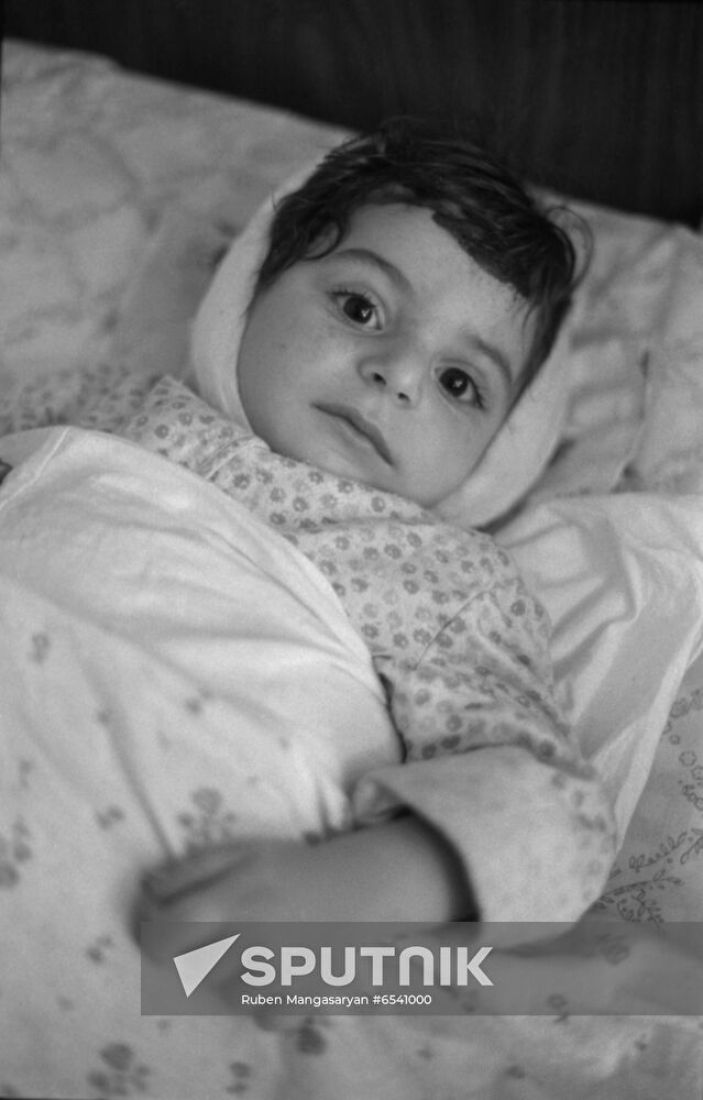 Armenian children (Spitak earthquake)
